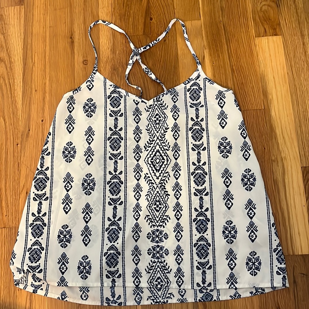 Hollister Patterned Tank/Blouse